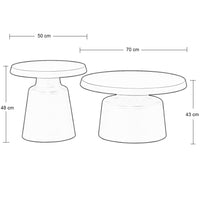 MESA OCASIONAL FERROL SET 2 PIEZAS